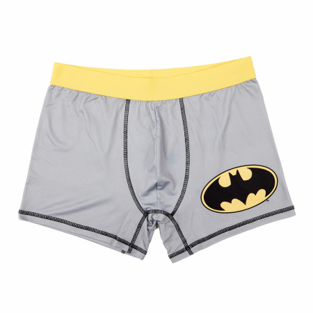 Batman Classic Logo Grey Colorway Men's Underwear Boxer Briefs