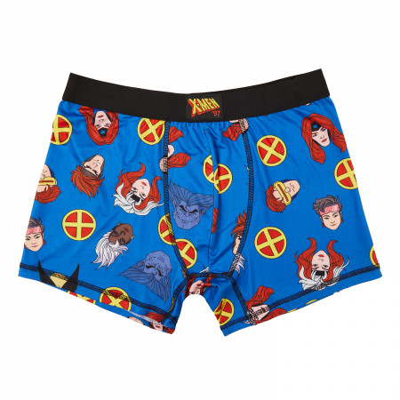 X-Men Logo and Heroes Men's Underwear Boxer Briefs