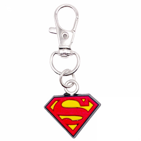 Superman Classic Logo Rubber Keychain