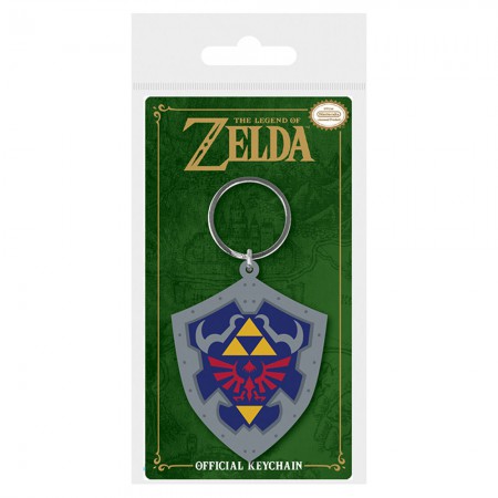 Nintendo Legend Of Zelda Shield Rubber Keychain