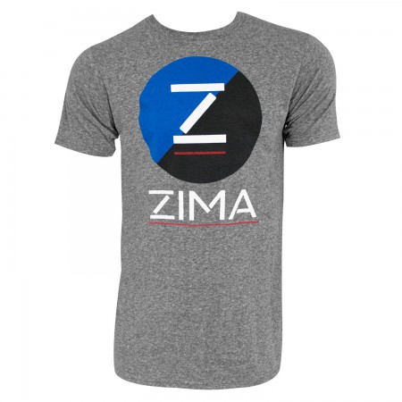 Zima Clearmalt Logo Retro Brand Men's Gray T-Shirt