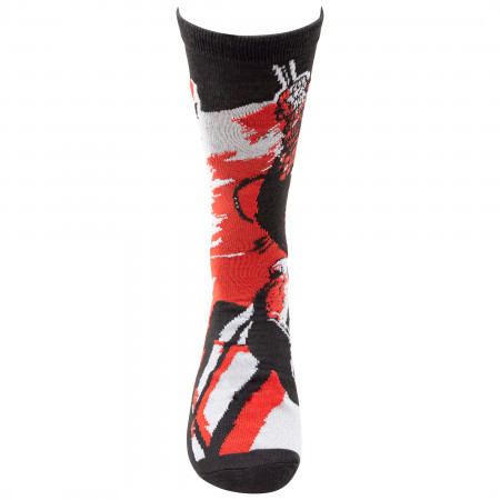 Spider-Man Swinging Black and Red Socks 2-Pair Pack