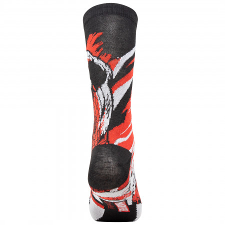 Spider-Man Swinging Black and Red Socks 2-Pair Pack