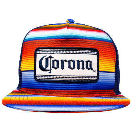 Corona Beer Multi-Colored Adjustable Snapback Mesh Hat.