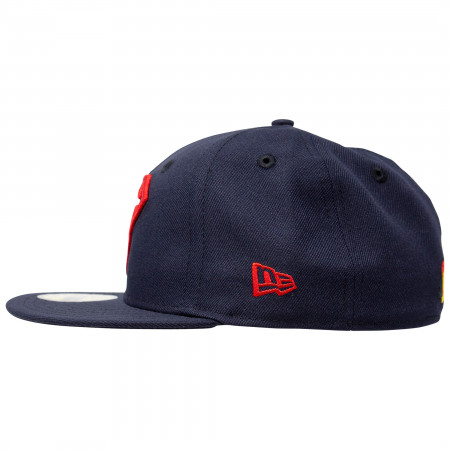 Superman Classic Symbol on Navy New Era 59Fifty Fitted Hat