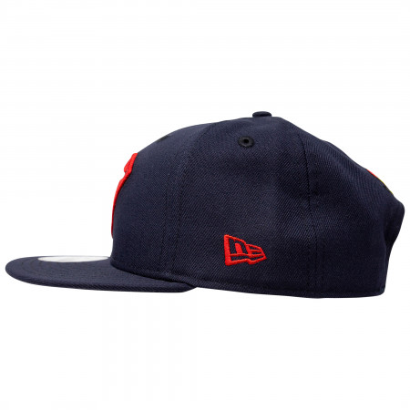 Superman Classic Symbol on Navy New Era 9Fifty Adjustable Hat