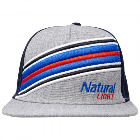 Natural Light Beer Striped Adjustable Snapback Hat