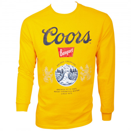 Coors Beer Banquet Gold Long Sleeve Shirt