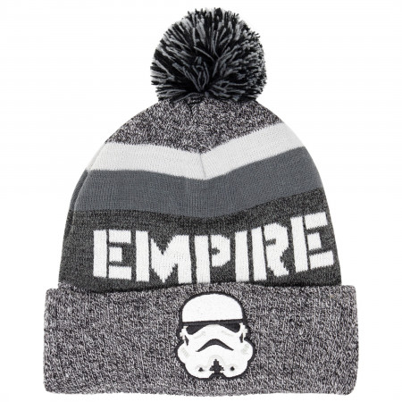Star Wars Storm Trooper Intarsia Cuff Pom Beanie