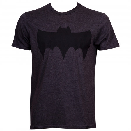 Batman Retro Symbol Grey T-Shirt