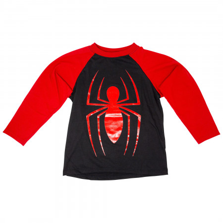 Spider-Man Kids Baseball Long Sleeve Raglan T-Shirt