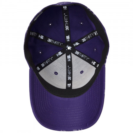 Joker Purple All Over HAHA 39Thirty Fitted New Era Hat