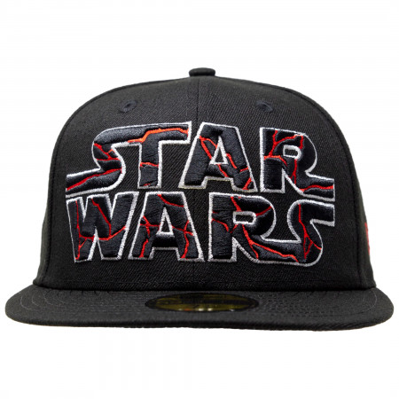 Star Wars The Rise Of Skywalker Cracked Text Logo New Era 59fifty Fitted Hat