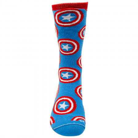 Marvel Captain America Reversible Men's Crew Socks
