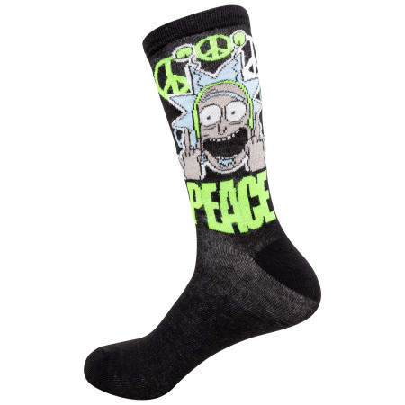Rick and Morty Peace 2-Pack Crew Socks