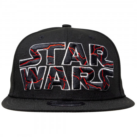 Star Wars The Rise of Skywalker Cracked Text Logo New Era 9Fifty Adjustable Hat