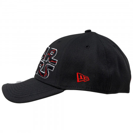 Star Wars The Rise of Skywalker Cracked Text Logo New Era 39Thirty Flex Fitted Hat