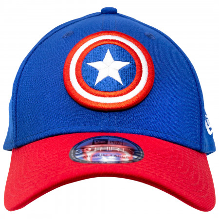 Captain America Red and Blue New Era 39Thirty Fitted Hat