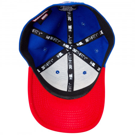 Captain America Red and Blue New Era 39Thirty Fitted Hat