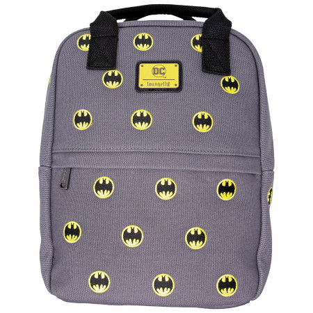 Batman Symbol Allover Print Canvas Mini Backpack