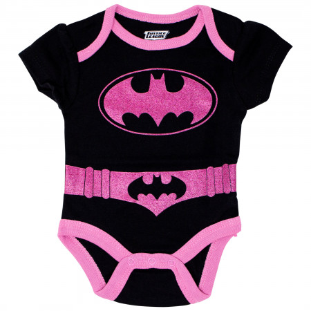 Justice League Girls Rule 5 Piece Infant Snapsuit Set