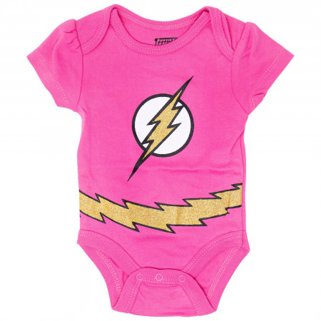 Justice League Girls Rule 5 Piece Infant Snapsuit Set