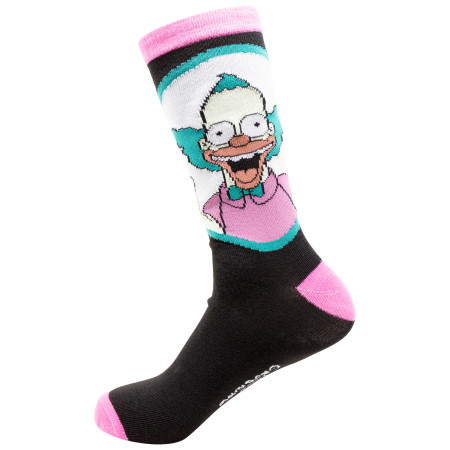 The Simpsons Krusty The Klown 2-Pack Crew Socks