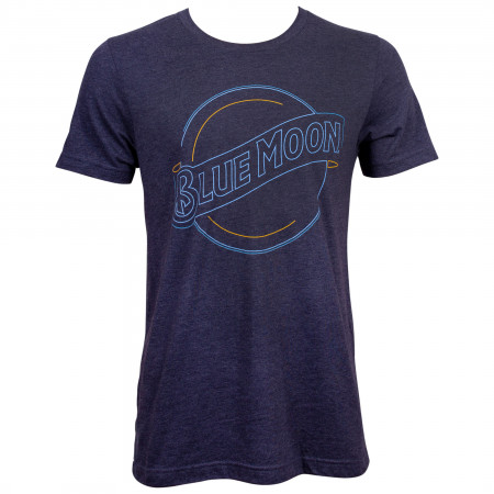Blue Moon Neon Light Logo T-Shirt