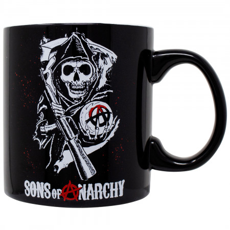 Sons Of Anarchy 20 Ounce Black Ceramic Mug