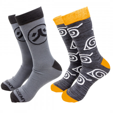 Naruto 2-Pack Crew Socks