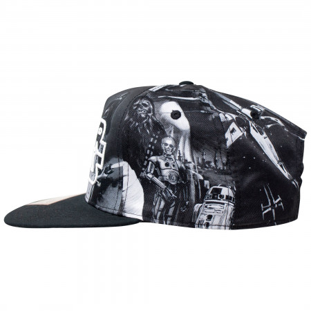 Star Wars Classic Sublimated Hat with Embroidered Text