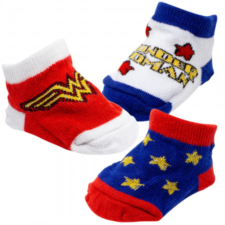 Wonder Woman 3-Pack Baby Socks