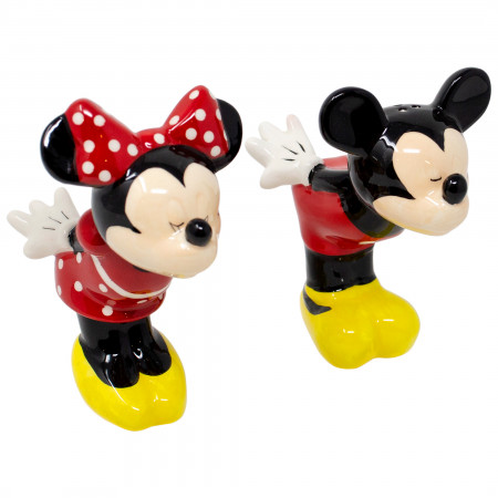 Disney Mickey and Minnie Kissing Salt and Pepper Shakers