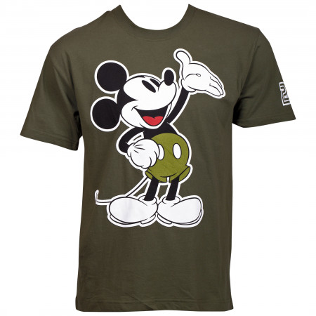 Mickey Mouse Army Green T-Shirt