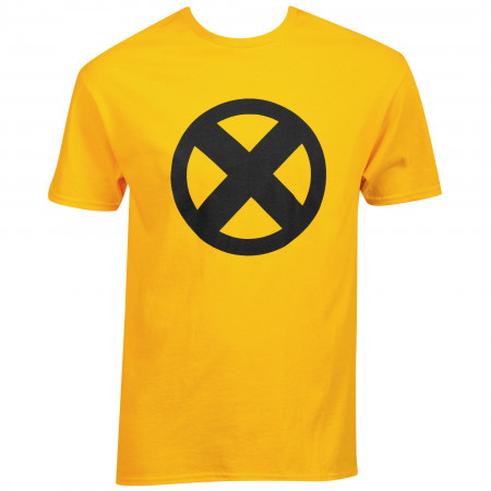Marvel X-Men Symbol Logo Gold T-Shirt