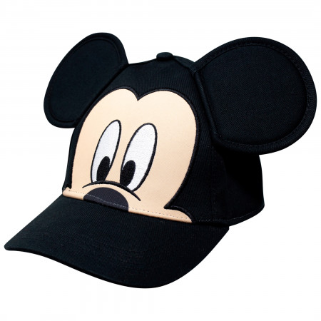 Mickey Mouse Face and Ears Youth Sized Adjustable Hat