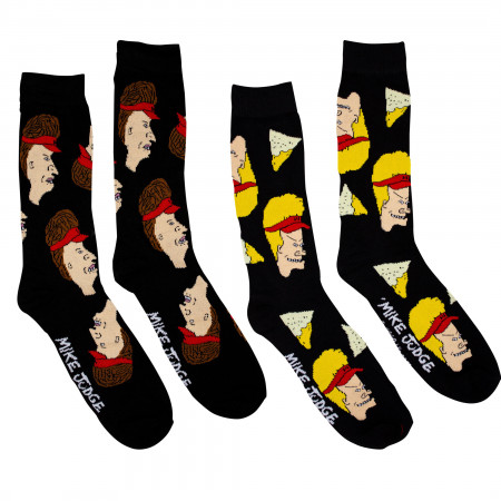 Beavis and Butthead Working Hard 2-Pack Socks