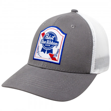 Pabst Blue Ribbon PBR Label Snapback Trucker Hat