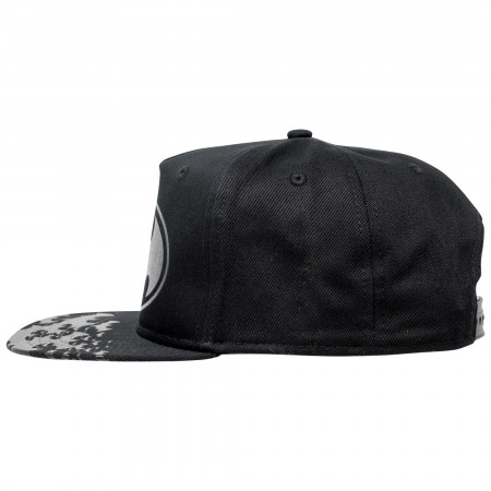 Batman Black Symbol on Black Hat Youth Baseball Hat