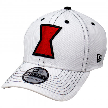 Black Widow Movie White Costume New Era 39Thirty Fitted Hat