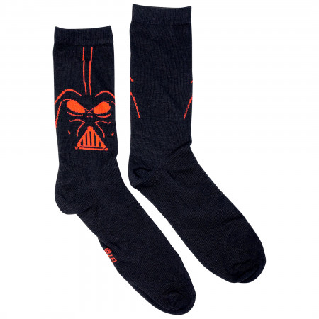 Star Wars Darth Vader and Stormtrooper Costume 2-Pack Crew Socks