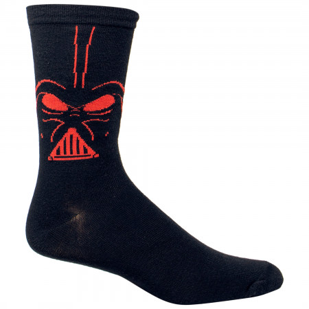 Star Wars Darth Vader Costume Character Crew Socks