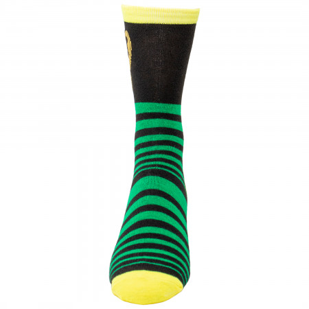 Loki Helmet Striped Crew Socks