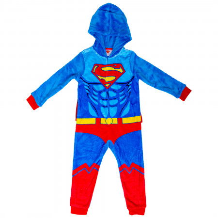 Superman Costume Kids Union Suit with Removable Velcro Cape