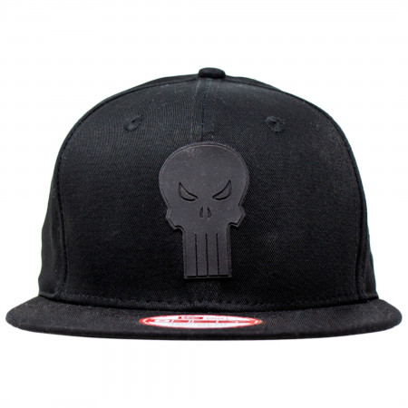 Punisher Symbol Black on Black New Era 9Fifty Adjustable Hat