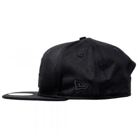 Punisher Symbol Black on Black New Era 9Fifty Adjustable Hat