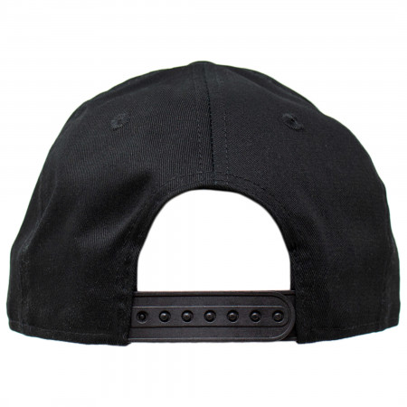 Punisher Symbol Black on Black New Era 9Fifty Adjustable Hat