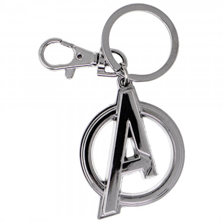 Avengers "A" Black Widow Movie Pewter Keychain