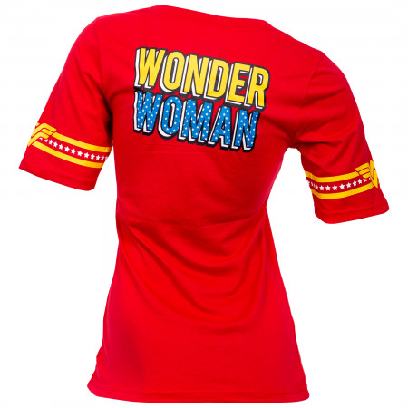 Wonder Woman Lasso Front and Back Print Women's T-Shirt