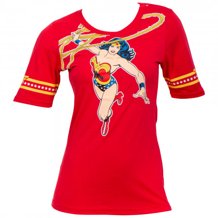 Wonder Woman Lasso Front and Back Print Women's T-Shirt